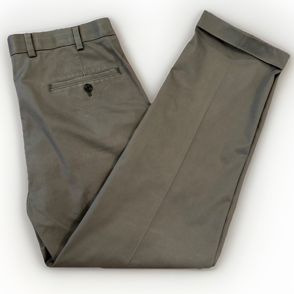 Brooks Brothers Mens 35x30 Gray Elliot Fit Lightweight Advantage Chino Pants